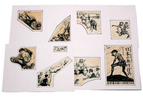 Asoo Koga Handwritten illustration manuscript 9 sheets â€œNIhon-no-akebonoâ€ | Mandarake (Big Web)