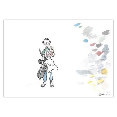 Louis Clichy | Le Corset - Dessin original sur papier (réf. 112) | Achetez de l’Art