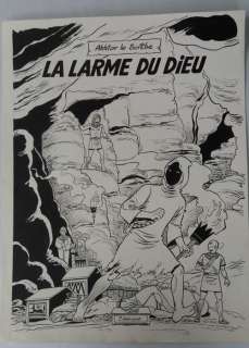 Debruyne, Jacques - Originele covertekening (ongepubliceerd) - Akhtar le Scribe - La larme du dieu | Catawiki