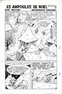 Lot 291 - Mittéï. Lot de 12 planches originales