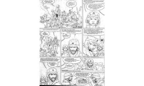 VANCE. " XIII ". Encre de Chine noire pour la planche 9 de l’aventure | Tessier Sarrou