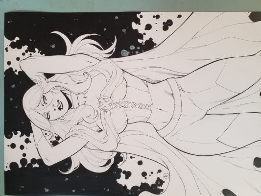 Lanio Sena | Emma Frost Original Art A3 | Raremarq (Buy It Now)
