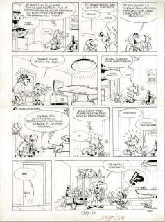 Macherot Raymond | CHAMINOU ET LE KHROMPIRE Encre de chine pour la planche | Coutau Bégarie