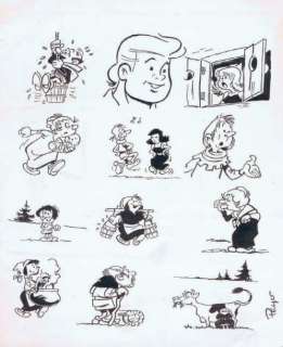 Peyo | Â«La Légende de la Montagne Ã  BeurreÂ». Encre de Chine noire pour une | Tessier Sarrou