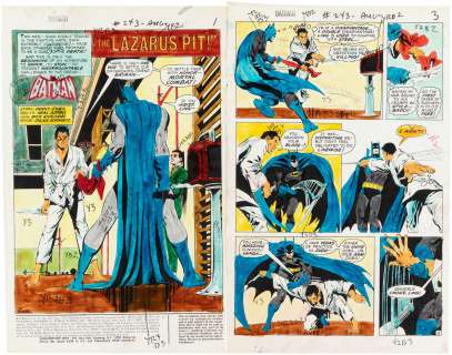 BATMAN #243 COMPLETE STORY COLOR GUIDES 24 PAGES (NEAL ADAMS ART, THE LAZARUS PIT). | Hake’s