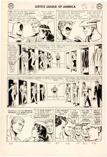 JUSTICE LEAGUE OF AMERICA #19 COMIC BOOK PAGE ORIGINAL ART BY MIKE SEKOWSKY. | Hake’s