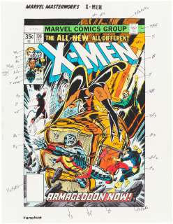 X-MEN #108 COMPLETE STORY & COVER COLOR GUIDES (ANDY YANCHUS COLORIST). | Hake’s