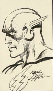 The Flash - Portrait Flash par Neal Adams - Page volante - EO - (2018) | Catawiki