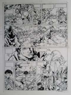 Verhaeghe, Christian - Originele pagina in inkt (p.9) - Kroniek der Guldensporenslag | Catawiki