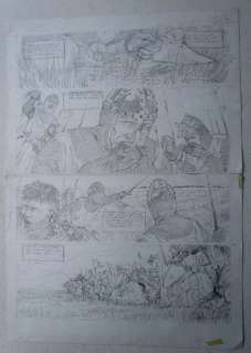 Verhaeghe, Christian - Originele pagina in potlood (p.2) - Kroniek der Guldensporenslag | Catawiki