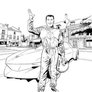 Marc Bourgne | Illustration originale Michel vaillant | Atelier du 9ème art