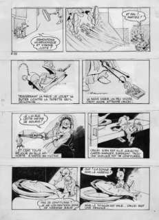 Calvo | Â«Cricri Souris d’AppartementÂ». Planche remontée Ã  l’encre de Chine | Tessier Sarrou