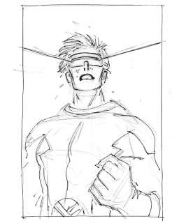 John Romita Jr. - Pencils By John Romita, Jr. | X-MEN CHARACTER DESIGNS - Cyclops Rough 1 | The Artist’s Choice