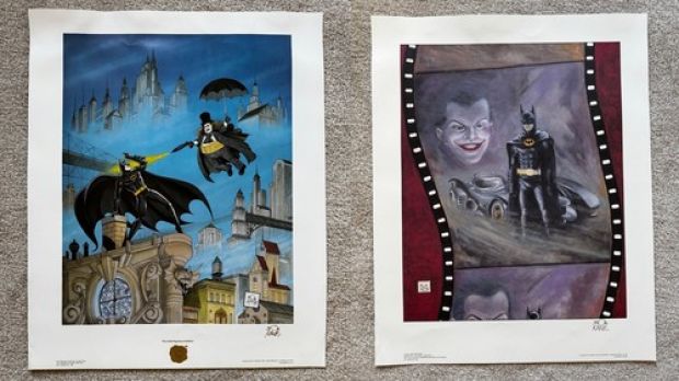 Batman 50th Anv. Lithograph Print Set 1989 Signed Bob Kane Joker #33/35 *COA | eBay Europe (Buy It Now)