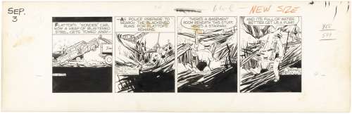 DICK TRACY SEPTEMBER 1956 DAILY STRIP ORIGINAL ART BY CHESTER GOULD. | Hake’s