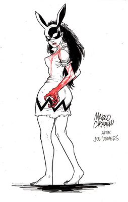 Marco Carrillo | Bunny Mask 6.3x9.8 inch sketch by Marco Carrillo | Raremarq (Buy It Now)