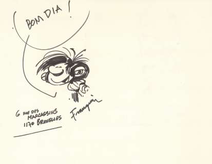 * Franquin/Freixas... | * Franquin/Freixas - ensemble de 2 dédicaces: Dessin... | Tessier Sarrou