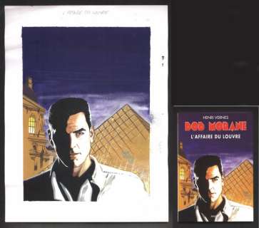 Bob Morane - Couverture originale + BMP2039 - " L’affaire du Louvre " - EO - (2005) | Catawiki
