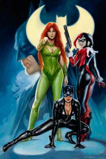 Leo Leibelman | Gotham City Sirens Painting | Comic Art House