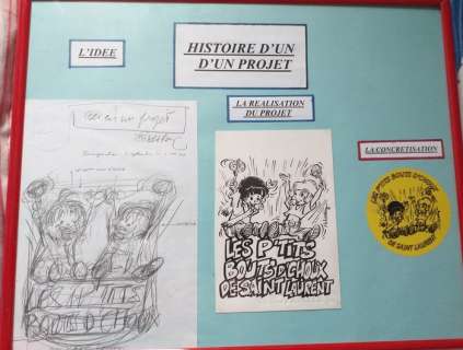 Walthéry, François - Dessin original + Crayonné original - Natacha enfant - Projet pour l’inauguration d’une crèche - (2003) | Catawiki