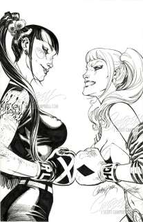 J. Scott Campbell | Original Art: Harley Quinn #75 JSC EXCLUSIVE variant A | J. Scott Campbell