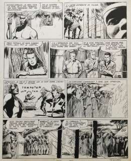 Bob Morane - Planche originale (p.28) -  La piste de l’ivoire - (1962) | Catawiki