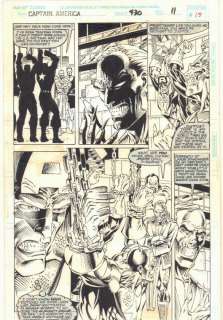 Danny Bulandi, Dave Hoover - captain america #430 p. 15 - cap & diamondback bound by damon dran splash - 1994