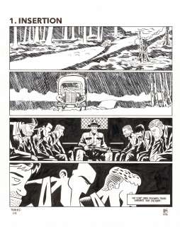 BRÜNO (né en 1975) - Lot 31 : Tyler Cross - Angola Encre de Chine sur papier pour la première…