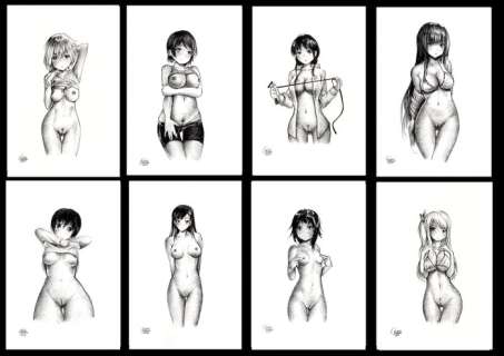 Misaki Maeda - 8 Dessins originaux - Manga (2017) | Catawiki