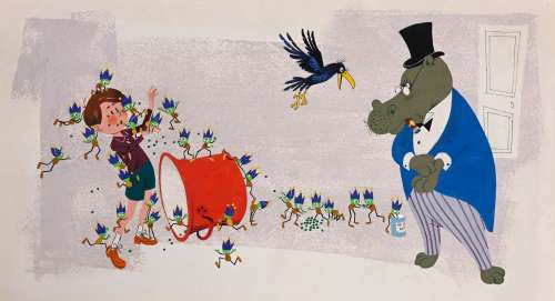 TRUBERT Jean (1909-1983) Le... - Lot 374 - TRUBERT Jean (1909-1983) Le curieux raccourci de Dado...