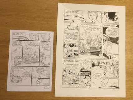 Frank Lincoln T3 - Break-up - planche originale et crayonné pour la page 25 - Page volante - (2003) | Catawiki