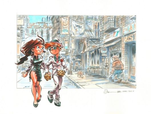 Dan. Illustration originale Spirou | BDEnchères