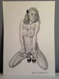 Pinup - Illustrazione Originale - Page volante | Catawiki