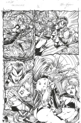 LADY DEATH 4 THE CRUCIBLE – ISSUE ONE HALF – PAGE 11 by Steven Hughes | Planet Original Art