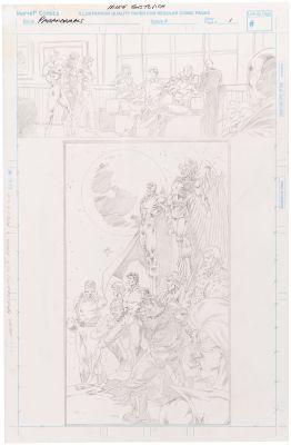 "PARANORMALS" PENCILED ORIGINAL ART BOARDS FOR UNPRODUCED COMIC BY MIKE GUSTOVICH.