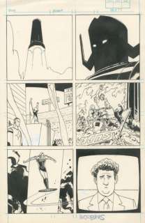 MOEBIUS Silver Surfer Â– Parable / Le surfer d’argent Encre de Chine pour | Millon