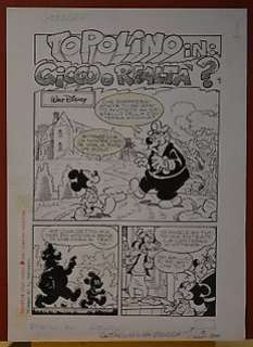  - Walt Disney - Splash Page Originale di A. Gottardo: Topolino in gioco o realtÃ ? - Tav. 1 - Page volante - EO 