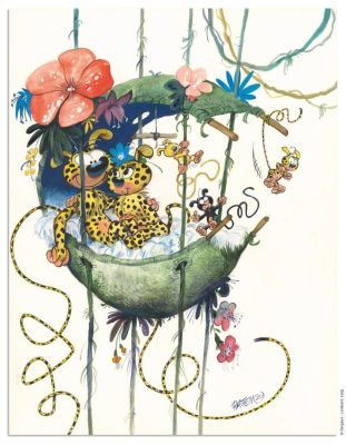 Batem BATEM MARSUPILAMI Le... - Lot 197 - Batem BATEM MARSUPILAMI Le Lombard Illustration originale...