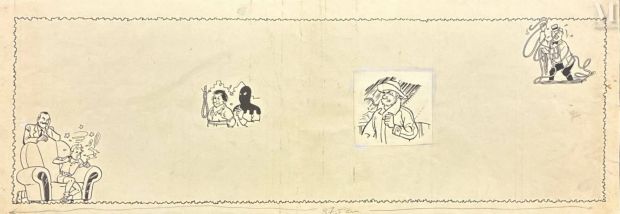 De Moor, Bob (1925-1992) | Lot 96 : llustrations à l’encre de Chine sur papier pour le Tintin n°26… | Millon