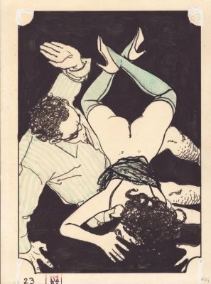 Lot 647 - Manara. Illustration originale | BDEnchères