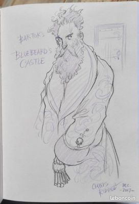 CHRIS RIDDELL dedicace Musique Bela Bartok original art sketch | eBay Europe (Buy It Now)