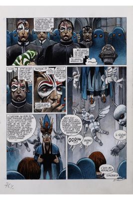 Lot 2 - Enki Bilal (born in 1951) La Foire aux immortels – Dargaud, 1980 Original artwork no
