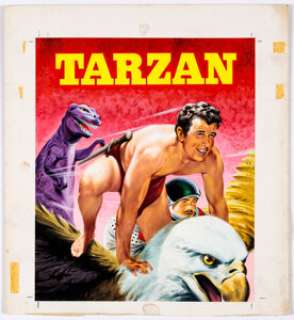 Tarzan Comic Album | #1 Cover Painting Original Art (World Distributors, 1962). | Heritage
