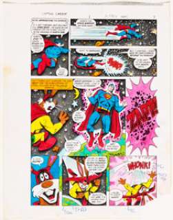Carl Gafford Captain Carrot and His Amazing Zoo Crew #1 Story Page 6 Production Color Guide ... | Heritage