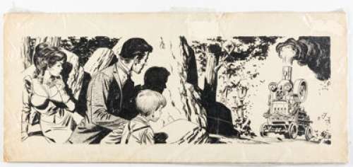 Wally Wood - Victorian Robot | Proto-Steampunk Scene Original Art (c. 1950s-60s).... | Heritage