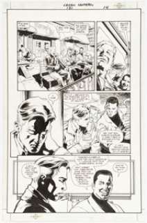 Darryl Banks and Jordi Ensign - Green Lantern #131 Story Page 14 Original Art (DC, 2000)....