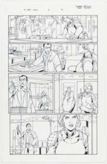 John Wycough [Robert Atkins printed blue lines] - G.I. Joe #2 Story Page 12 Original Art (IDW, 2009)....