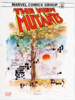 Bill Sienkiewicz | New Mutants Artists Select Series Deluxe Slipcase Edition Painted Plate Limited Edition Original ... | Heritage
