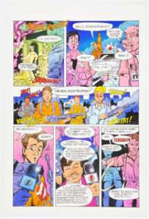 Evan Dorkin and Ken Steacy - Real Ghostbusters #4 Story Page 17 Original Art (Now Comics, 1988). ...