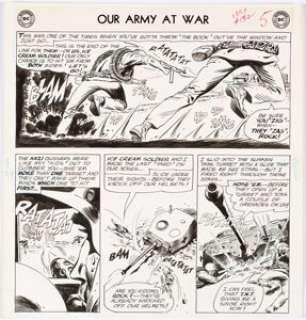 Joe Kubert | Our Army at War #132 Partial Story Page 5 Original Art (DC, 1963).... | Heritage